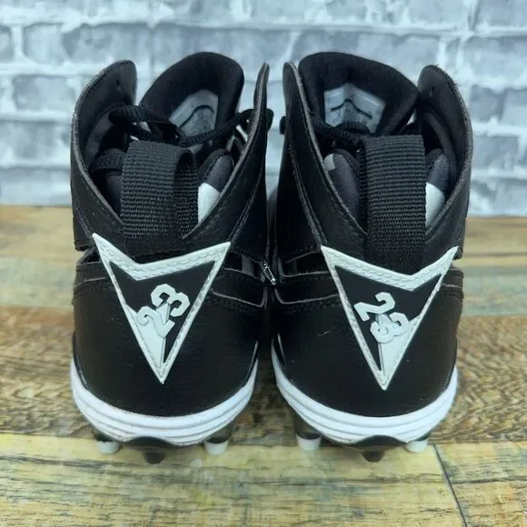 Nike Air Jordan‎ 7 Retro TD Black White Football Cleats 719543-010 Mens Size 8
